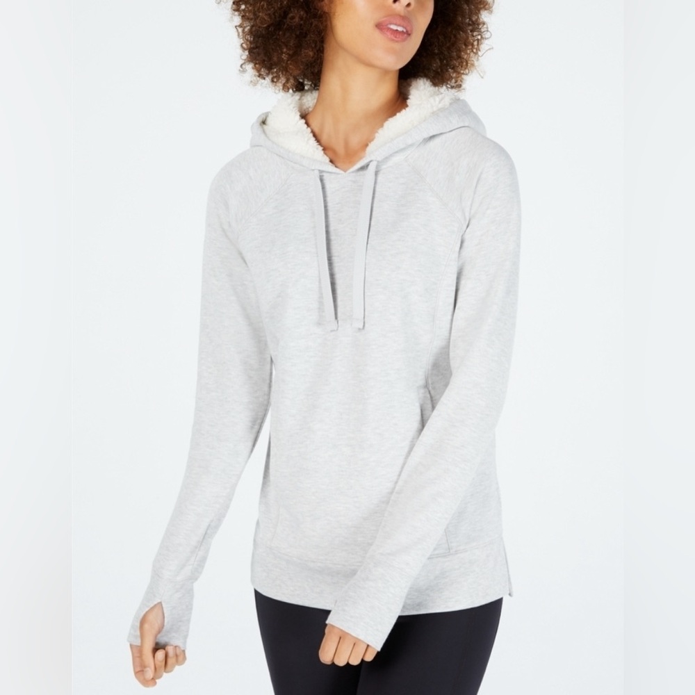 371M NWT‎ Ideology Activewear Sherpa Fleece Lined Hooded Pullover - Size: XXL